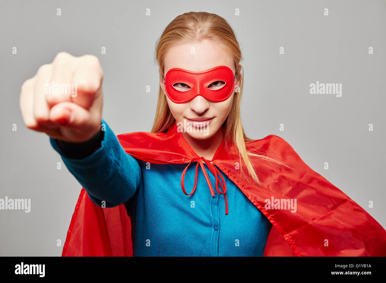 Superhero woman immagini e fotografie stock ad alta risoluzione