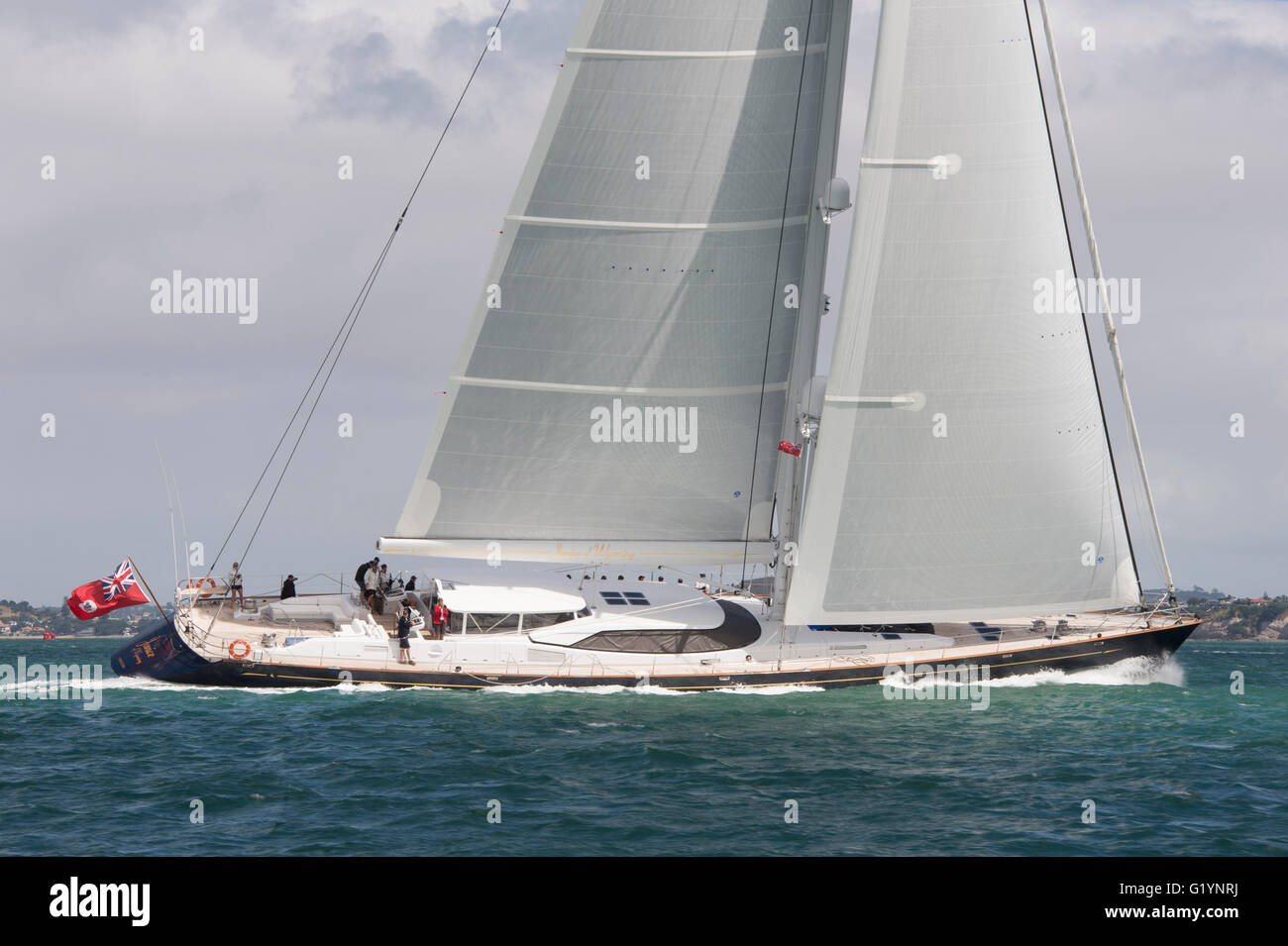 Janice del Wyoming 39.70m Sailing yacht da Alloy Yachts e lanciato nel 2005. Progettato da Dubois Naval Architects Foto Stock