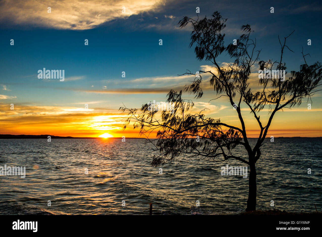 Stradbroke Tramonto Foto Stock