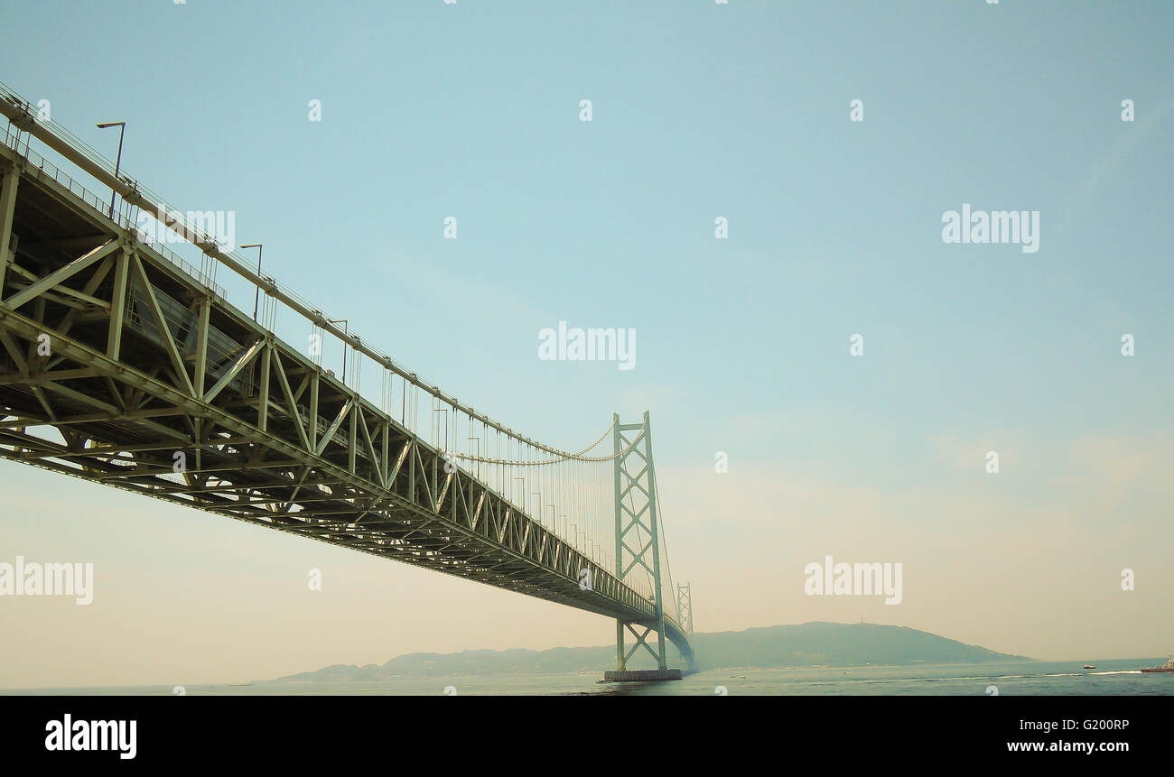 Ponte di perla ( Akashi Kaikyo) ponte in Giappone. Foto Stock