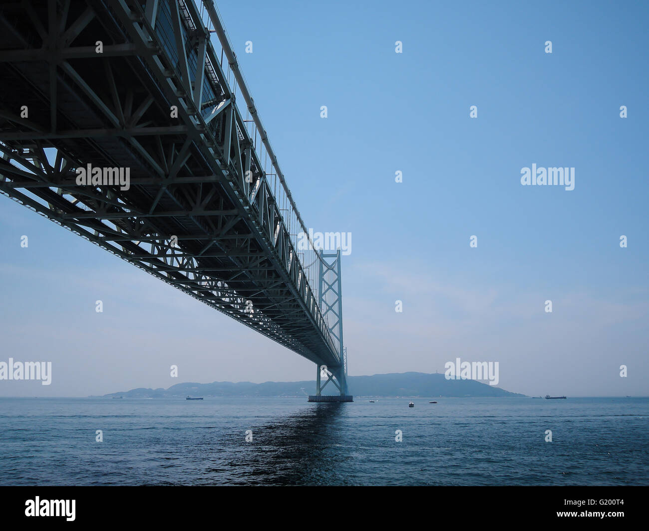 Ponte di perla ( Akashi Kaikyo) ponte in Giappone. Foto Stock