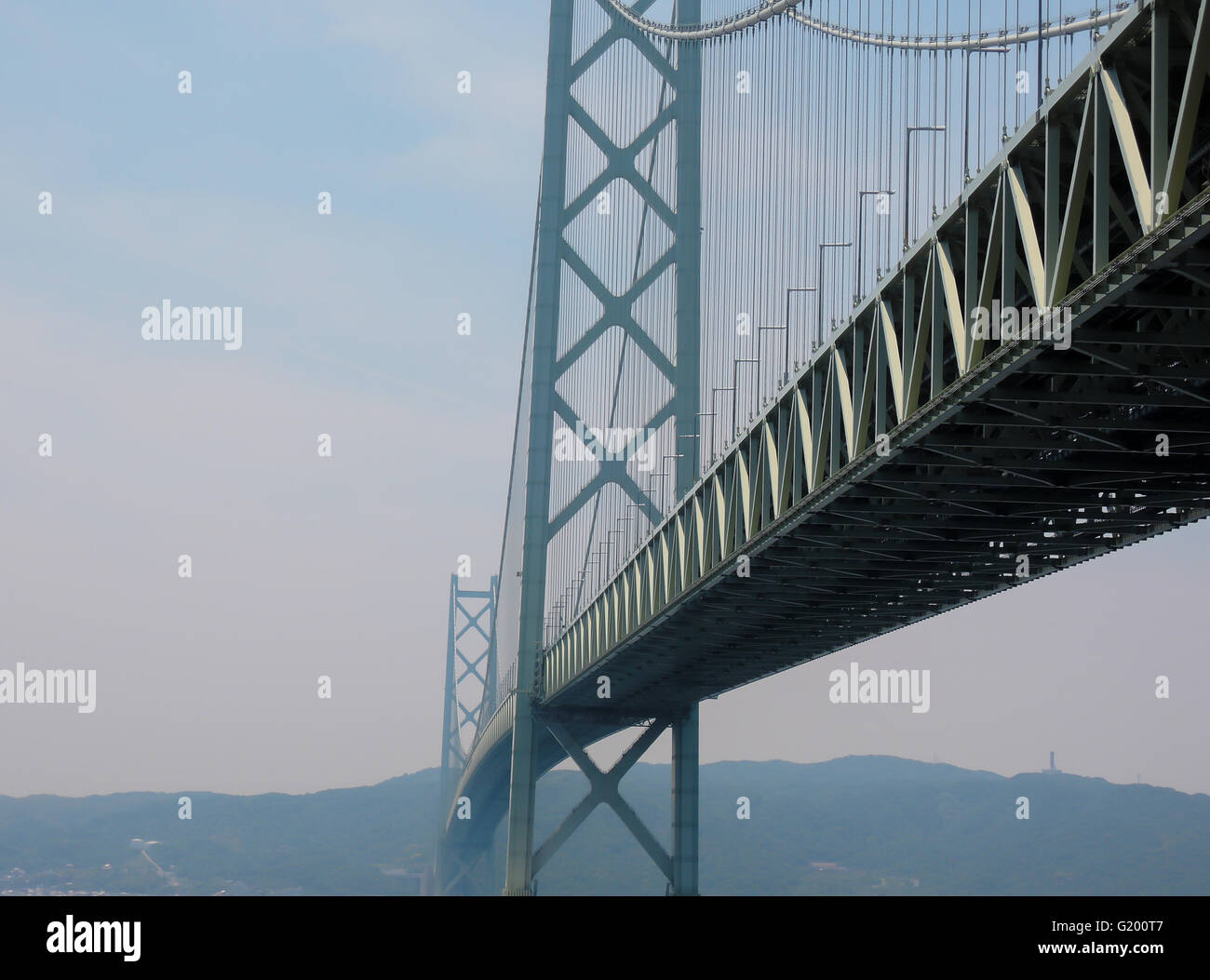 Ponte di perla ( Akashi Kaikyo) ponte in Giappone. Foto Stock