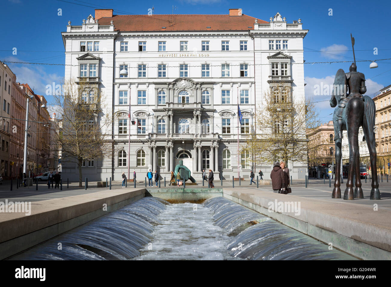 Palazzo di Giustizia, Brno, Repubblica Ceca Foto Stock