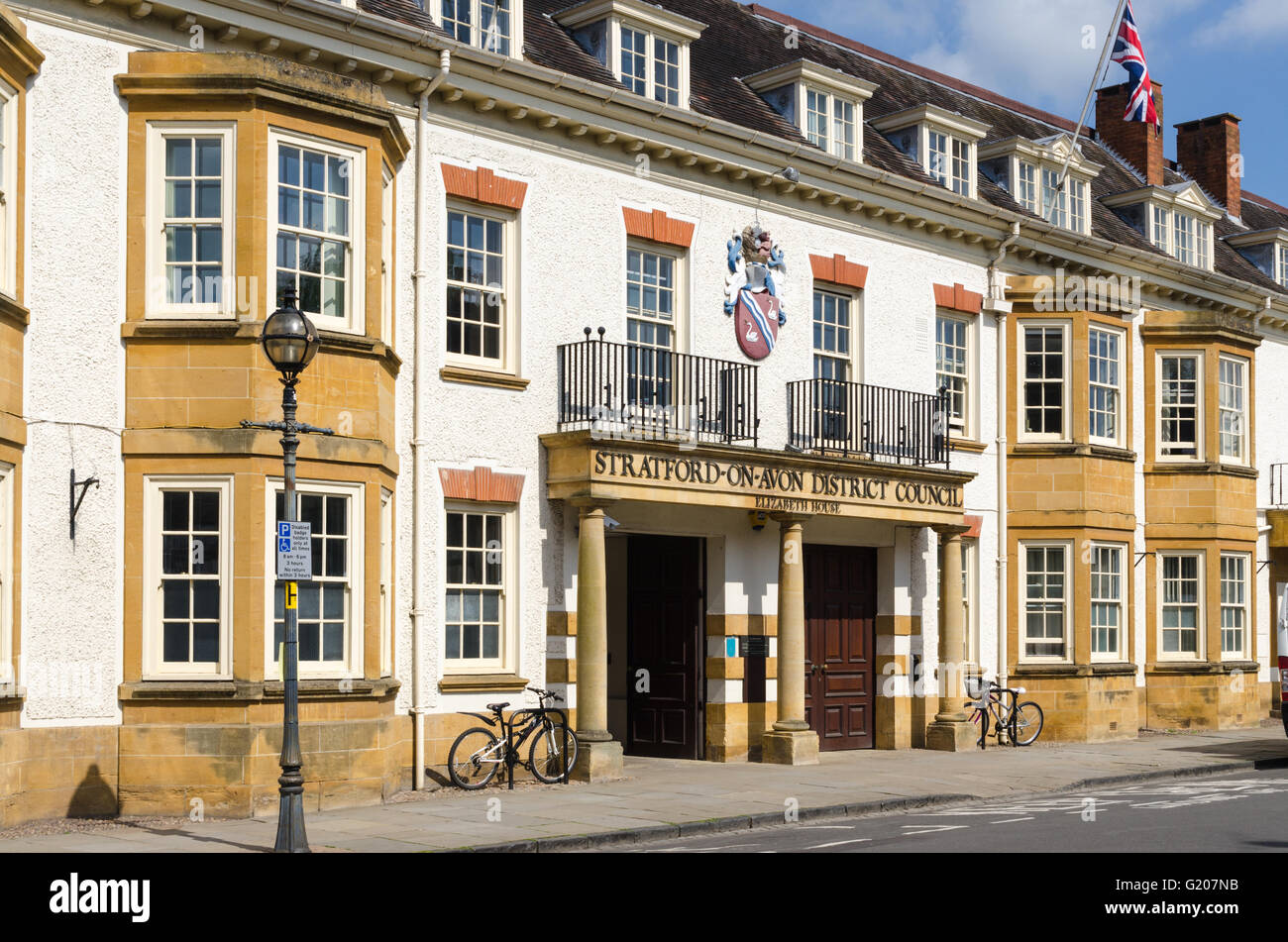 Stratford-su-Avon consiglio del distretto uffici di Elizabeth House in Church Street, Stratford-upon-Avon Foto Stock