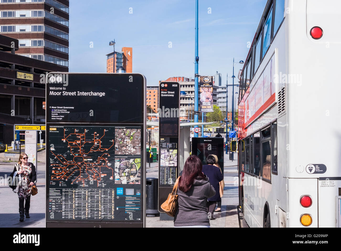 Moor Street Interchange, Birmingham, West Midlands, England, Regno Unito Foto Stock