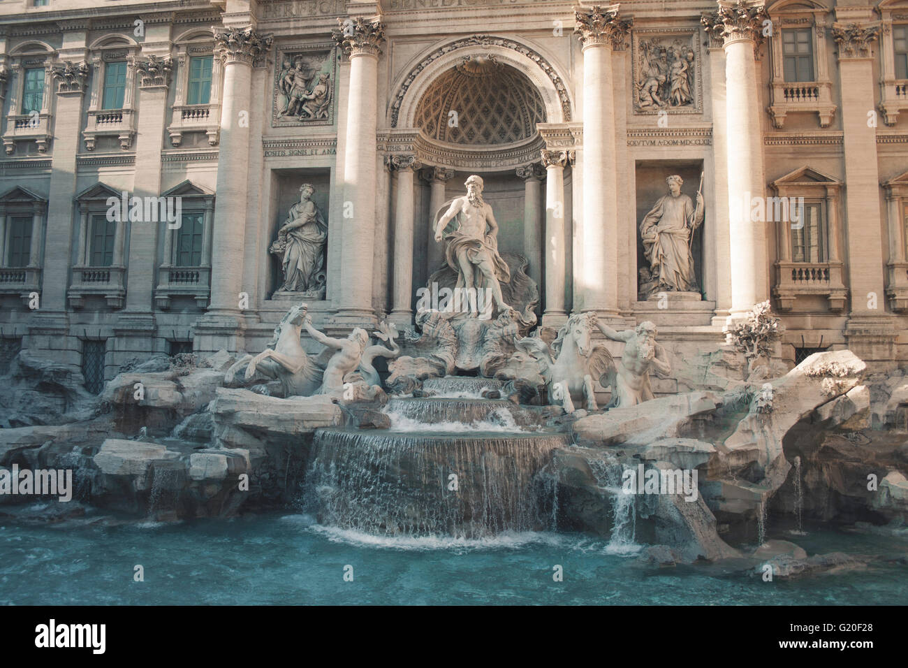 Fontana di Trevi a Roma Foto Stock