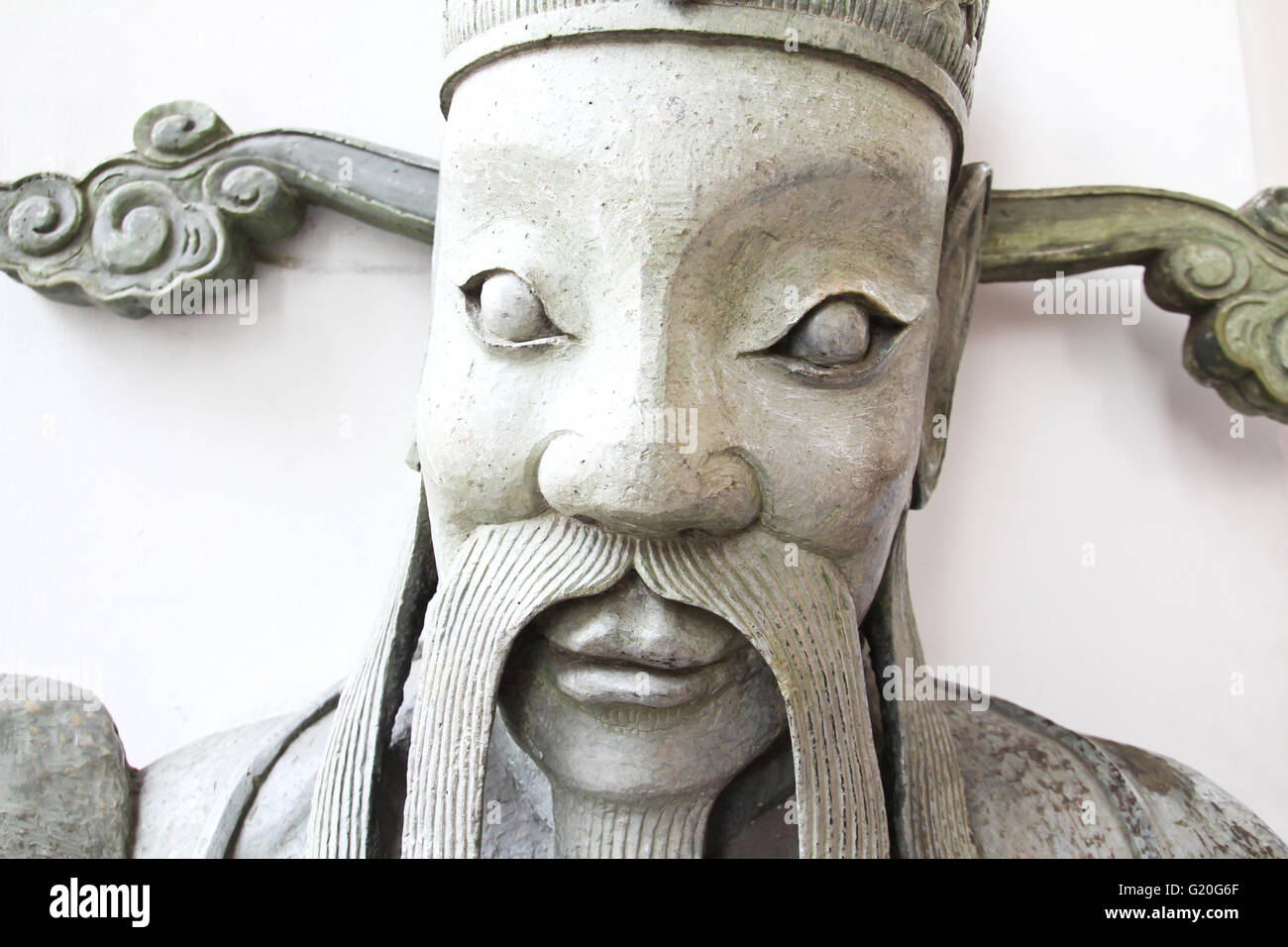 Custode statua (yak) presso il tempio di Wat Pho a Bangkok, in Thailandia Foto Stock