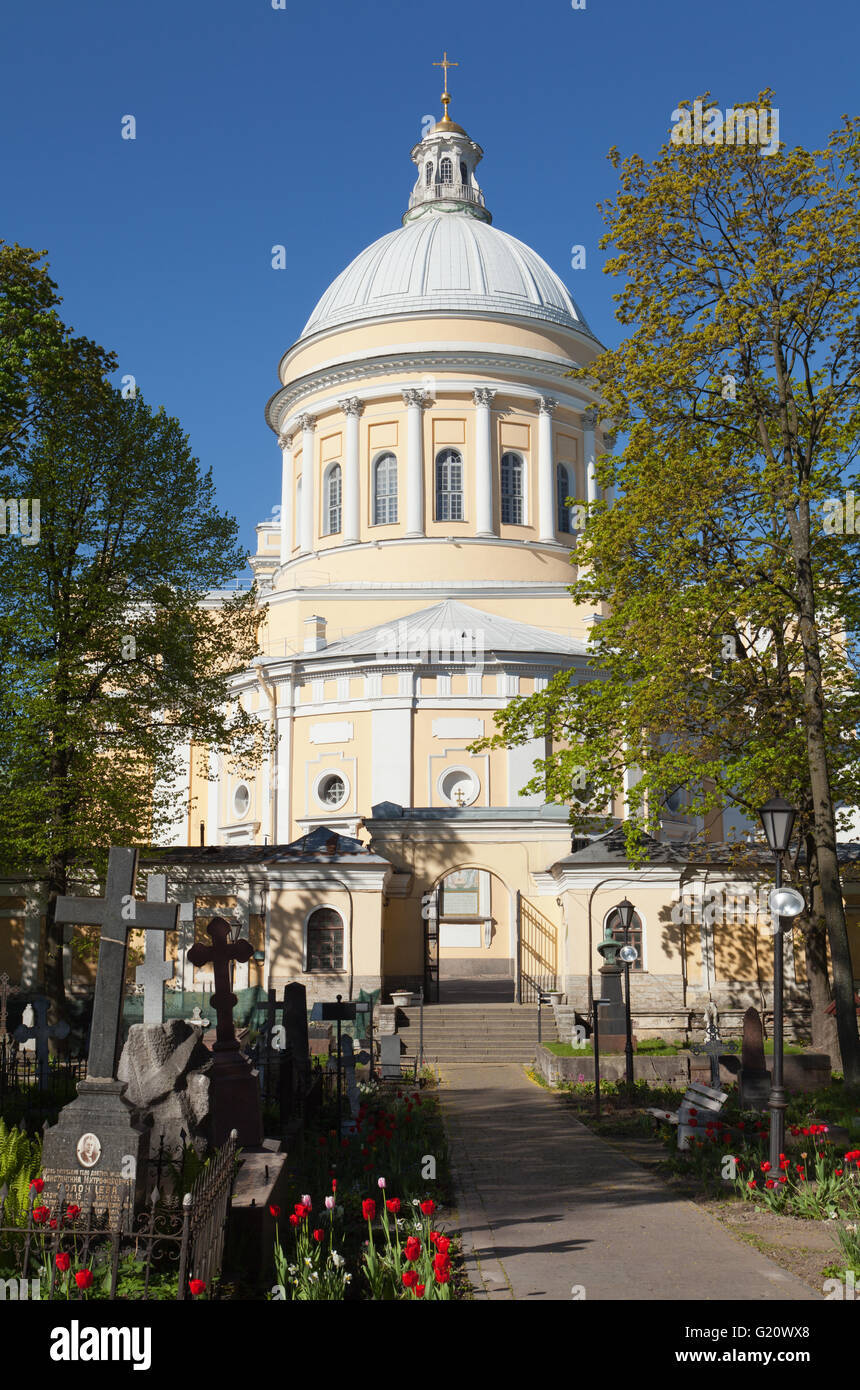 Alexander Nevsky Lavra o del Monastero di Alexander Nevsky,. San Pietroburgo, Russia. Foto Stock