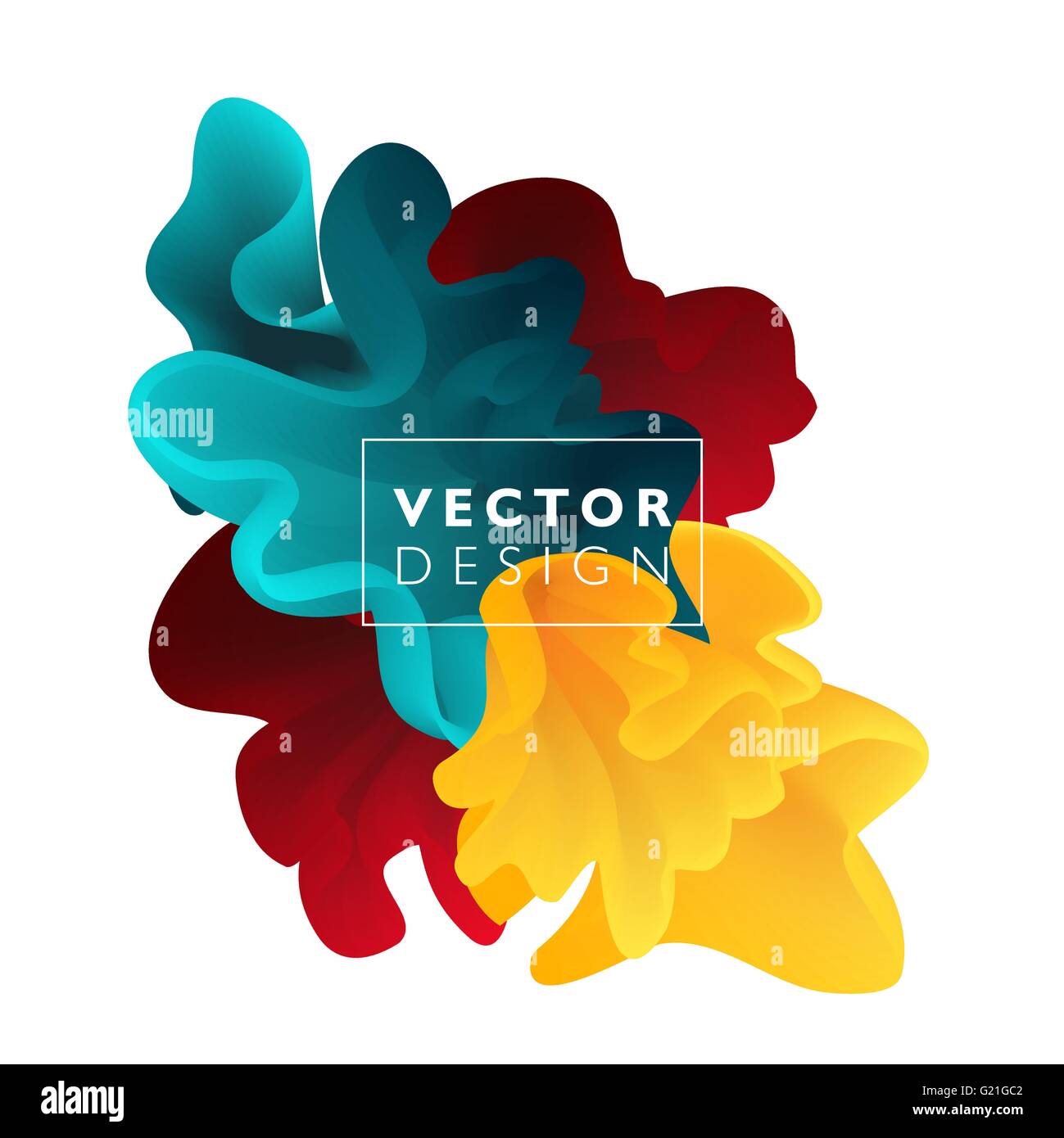 Vettore di colore in astratto il cloud. Inchiostro liquido splash. Sfondo per striscioni, carta, poster, web design Illustrazione Vettoriale