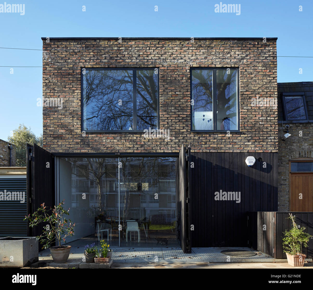 Dritto su Vista. Mappa House, London, Regno Unito. Architetto: SAM Architetti, 2015. Foto Stock