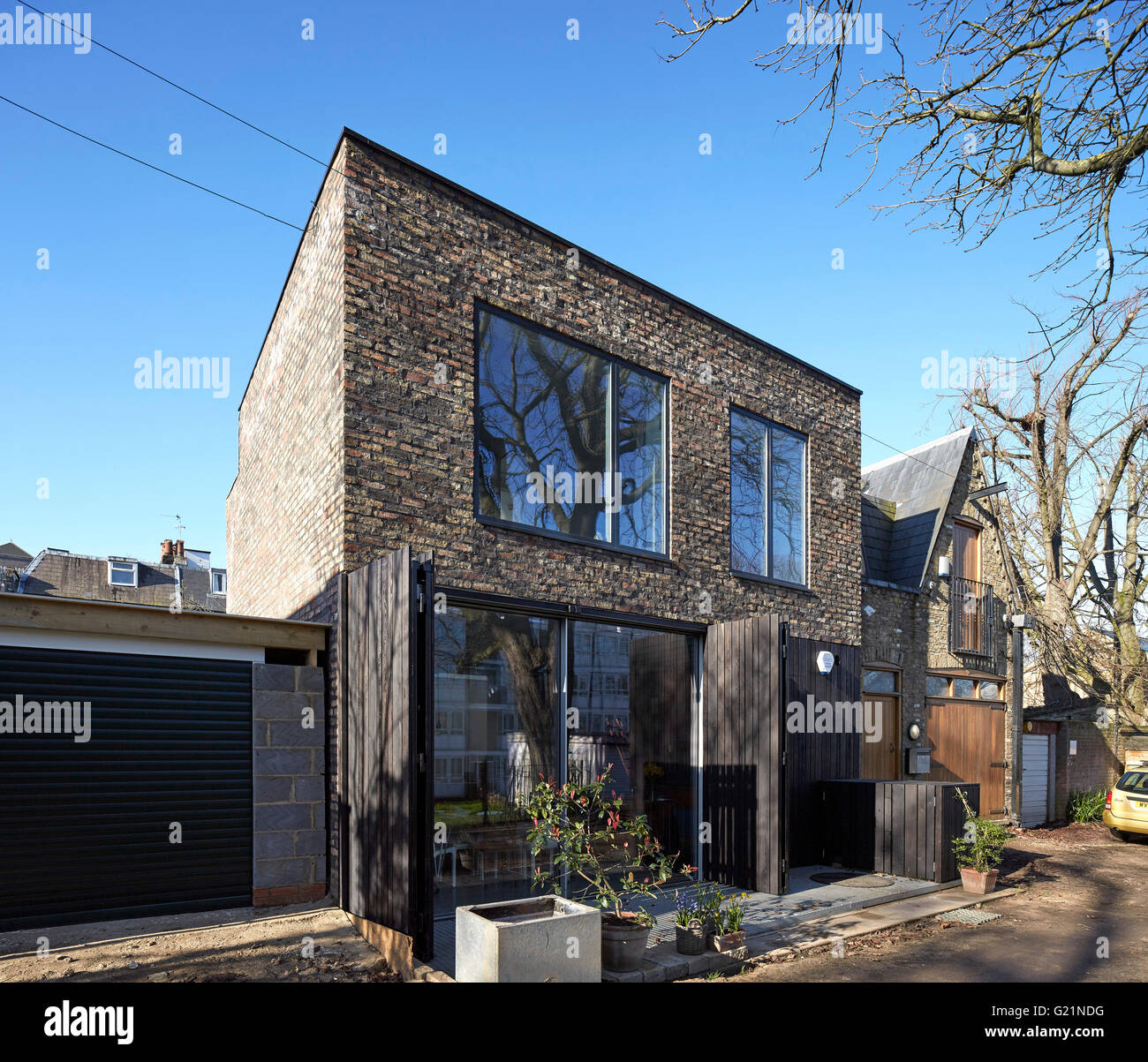 Lato a vista. Mappa House, London, Regno Unito. Architetto: SAM Architetti, 2015. Foto Stock