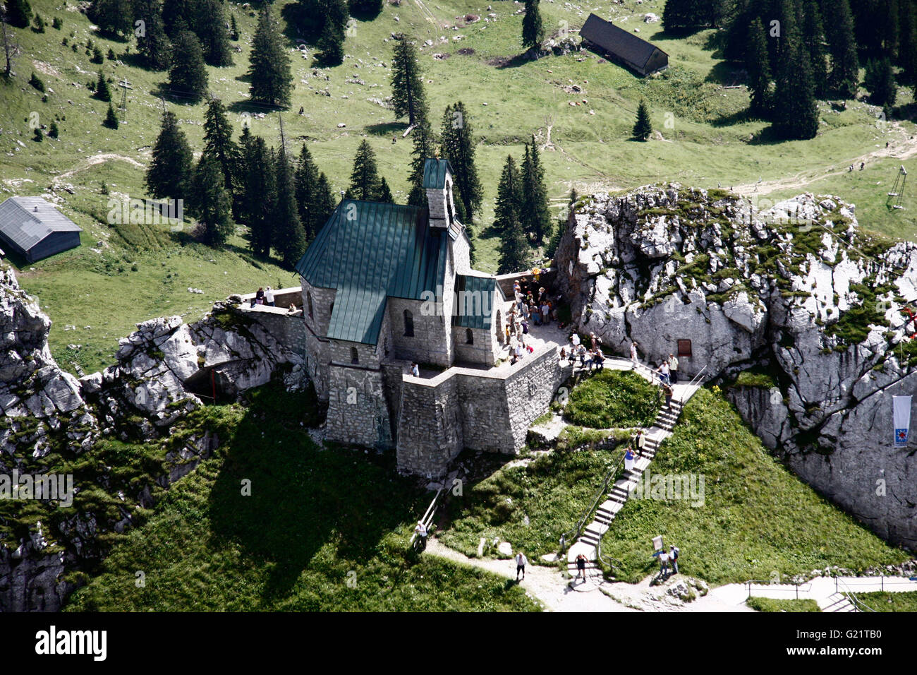 Wendelsteinkircherl, Wendelstein, Voralpen, Bayern. Foto Stock