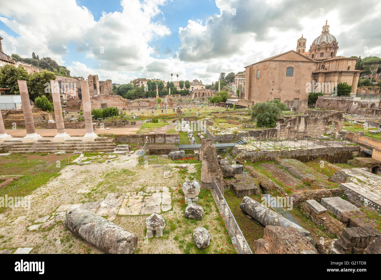 Foro Romano Roma Foto Stock
