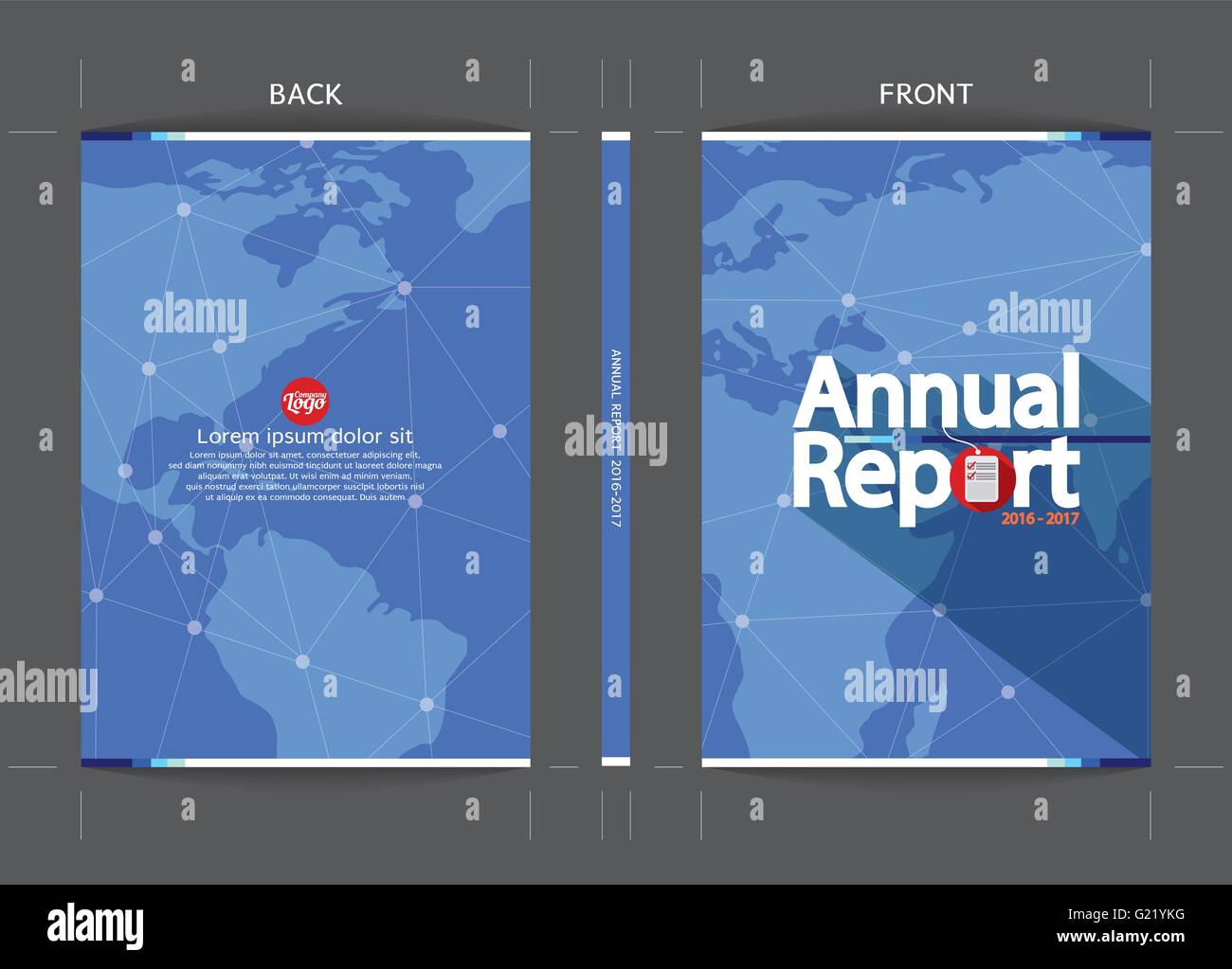 Coperchio moderno modello illustrazione vettoriale Illustrazione Vettoriale