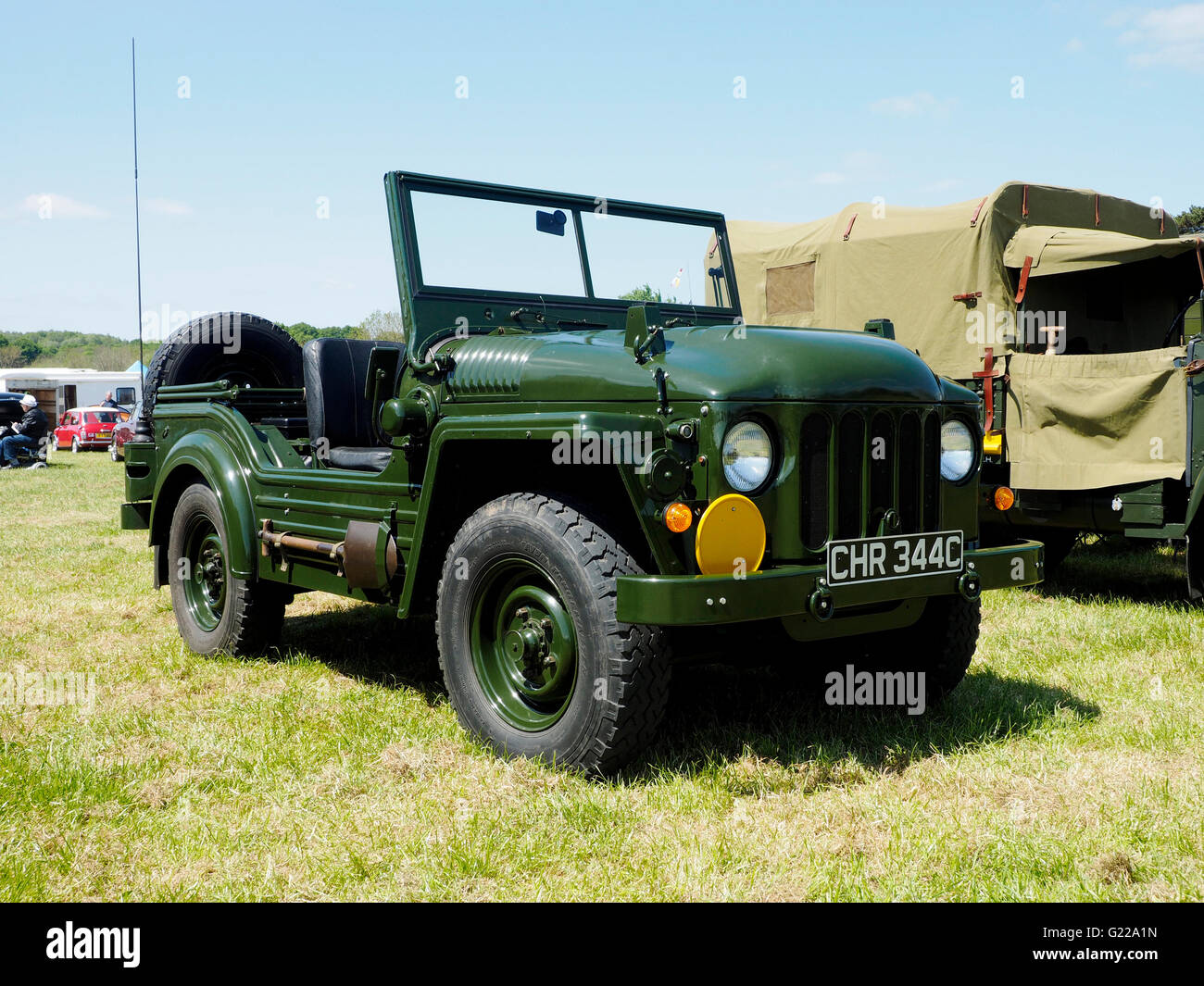 Esercito britannico Austin Champ ufficialmente conosciuta come 'Carrello, 1/4 ton, CT, 4×4, Cargo & FFW, Austin Mk 1' dal 1950 & 1960. Foto Stock