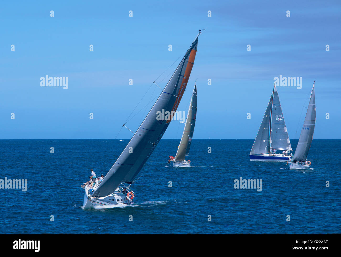 Barca a vela Sydney NSW Australia Foto Stock