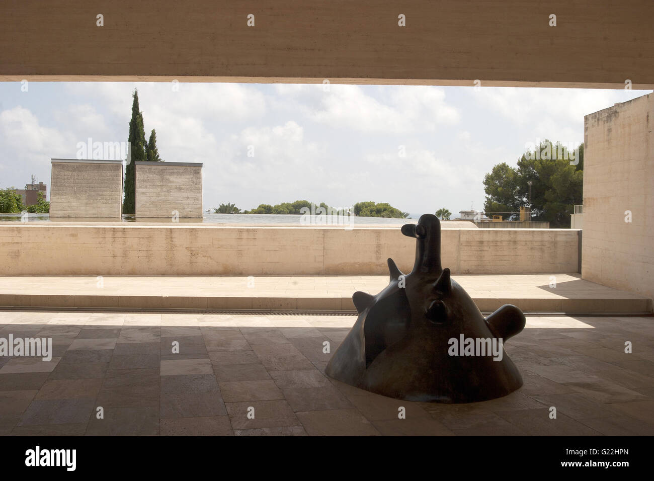 La scultura, la Miro Foundation in Palma de Mallorca, Spagna, Mare, turismo, vacanze estate, natura, relax, vacanza Baleari Foto Stock