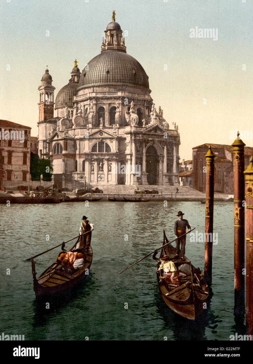 Chiesa della Salute, Venezia, Italia, circa 1900 Foto Stock