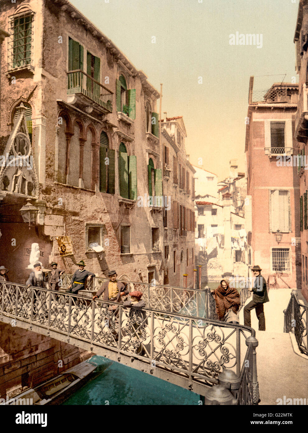 Paradise Bridge, Venezia, Italia, circa 1900 Foto Stock