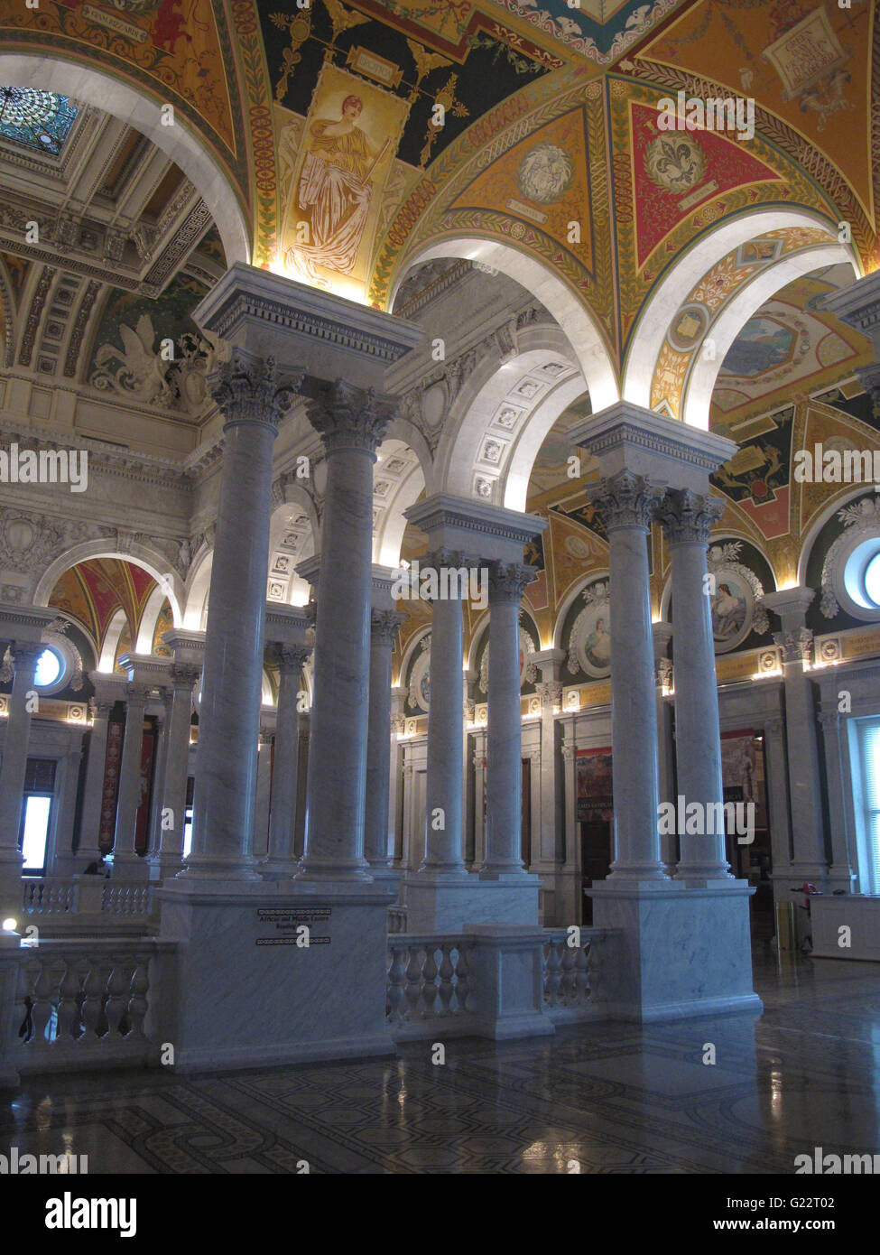 Washington DC, la biblioteca del palazzo dei congressi, a.k.a Thomas Jefferson Building Foto Stock