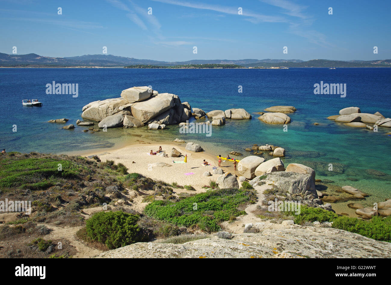 Palau Sardegna: Talmone beach Foto Stock