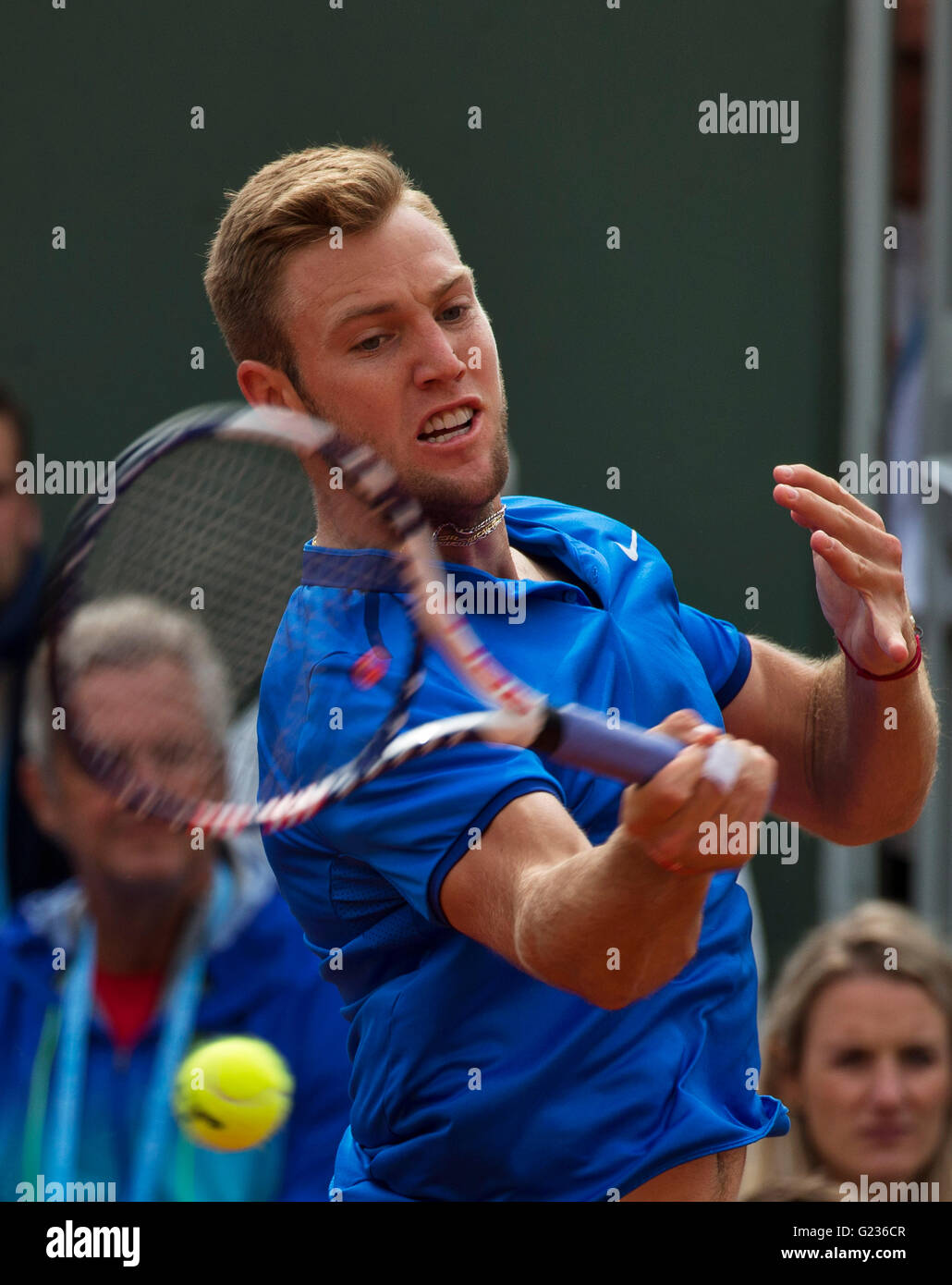 Parigi, Francia, 23 giugno, 2016, tennis Roland Garros, Jack calzino (USA) Foto: Henk Koster/tennisimages.com/Alamy Live News Foto Stock