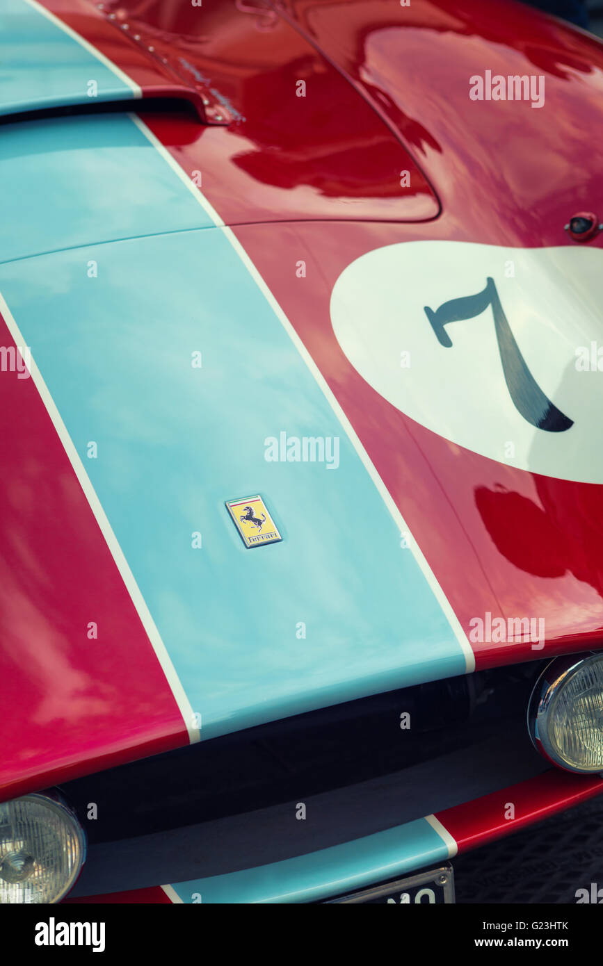 Ferrari dettagli vintage Foto Stock
