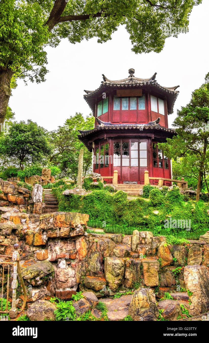 Amministratore di umile's Garden, il più grande giardino di Suzhou Foto Stock
