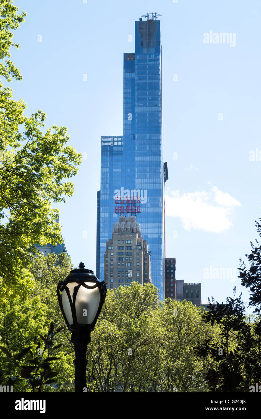 Uno57 Highrise Building, 57th Street, New York, Stati Uniti d'America Foto Stock