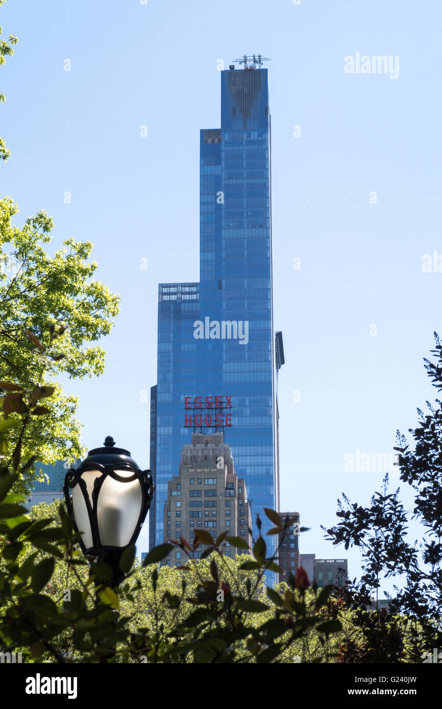 Uno57 Highrise Building, 57th Street, New York, Stati Uniti d'America Foto Stock