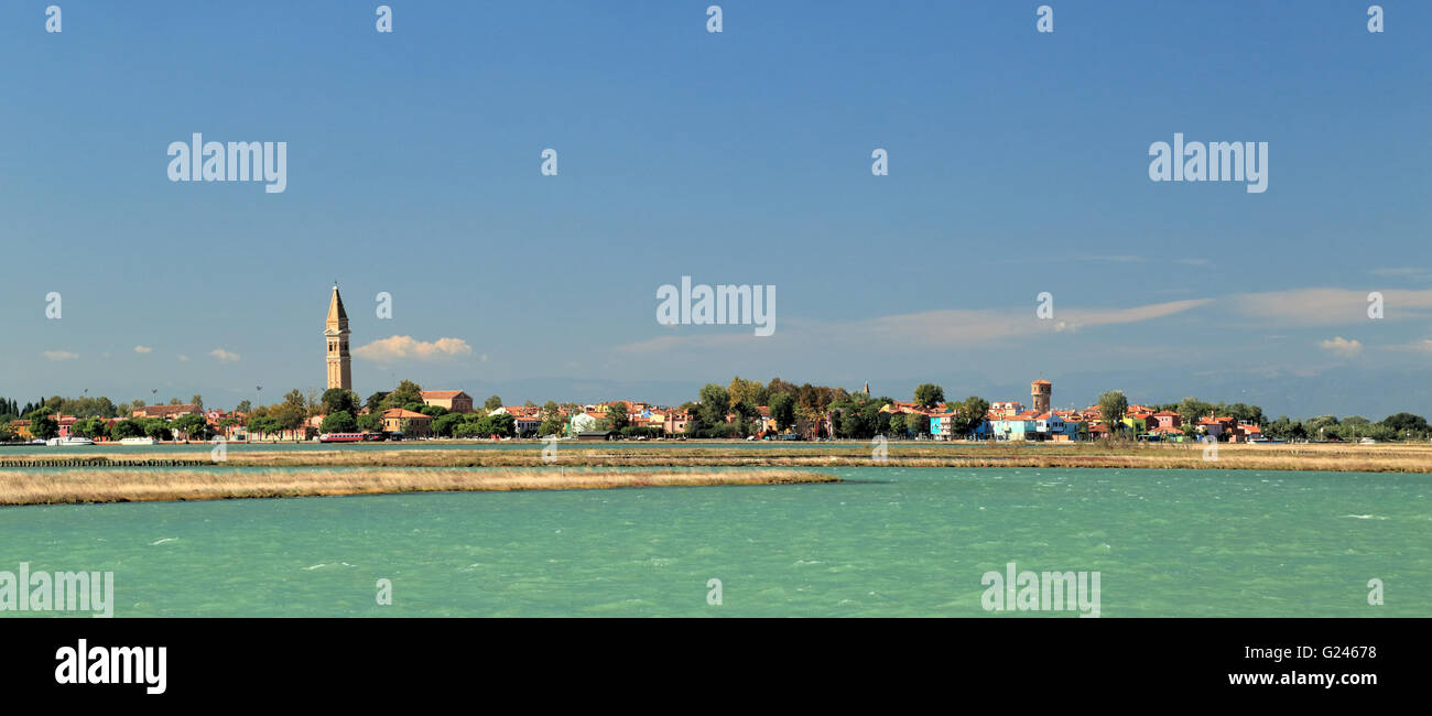 Isola di Burano, Laguna Veneziana, Laguna Veneta Foto Stock