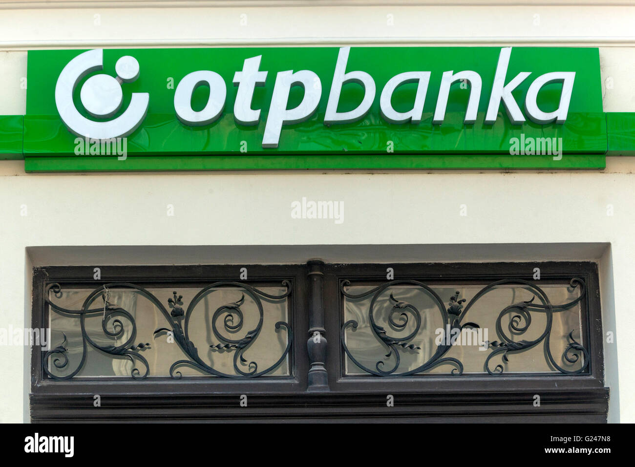 Segno OTPBanka, Slovacchia, Europa banca ungherese Foto Stock