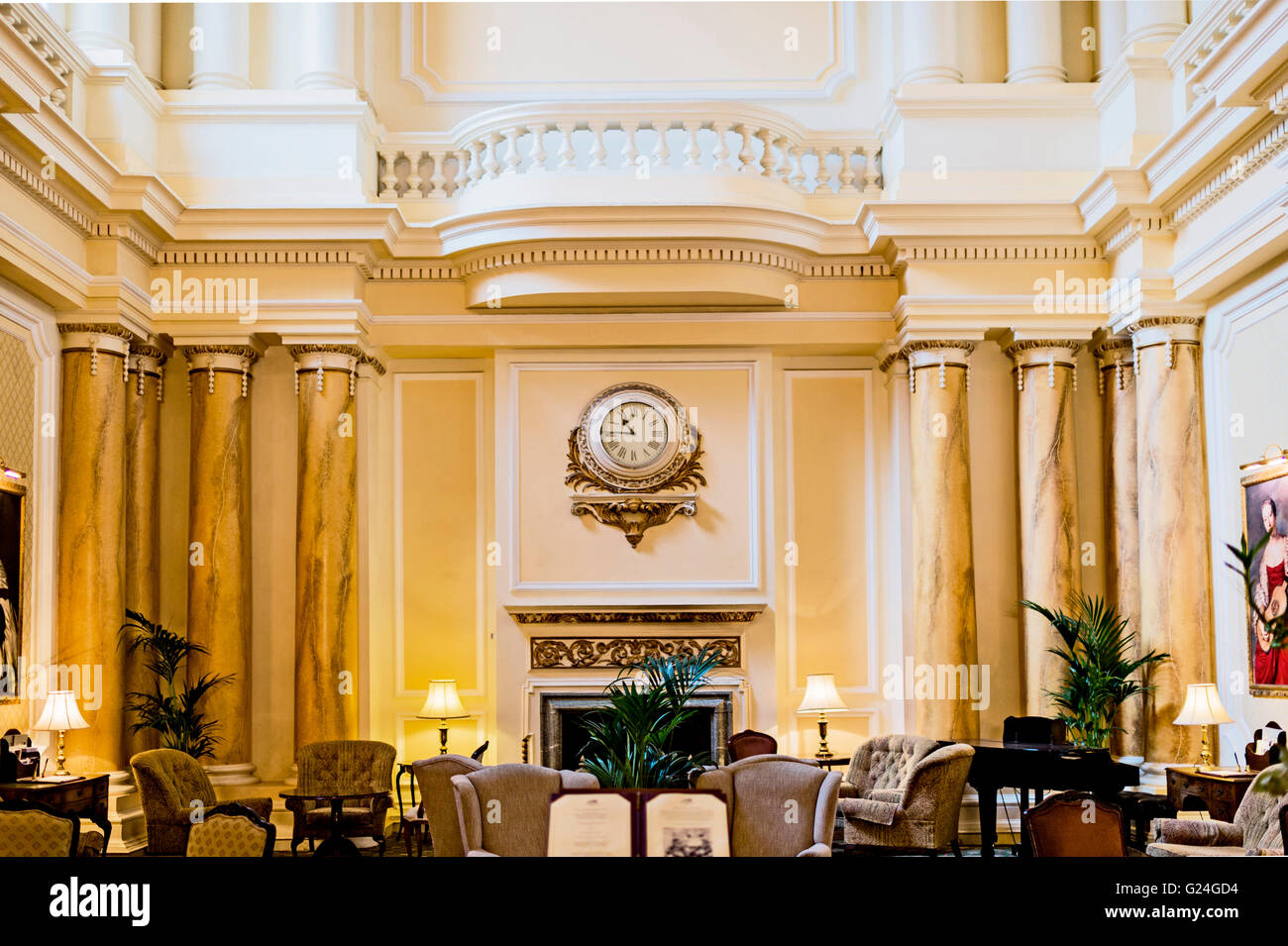 Eastbourne, Grand Hotel, Lobby Foto Stock