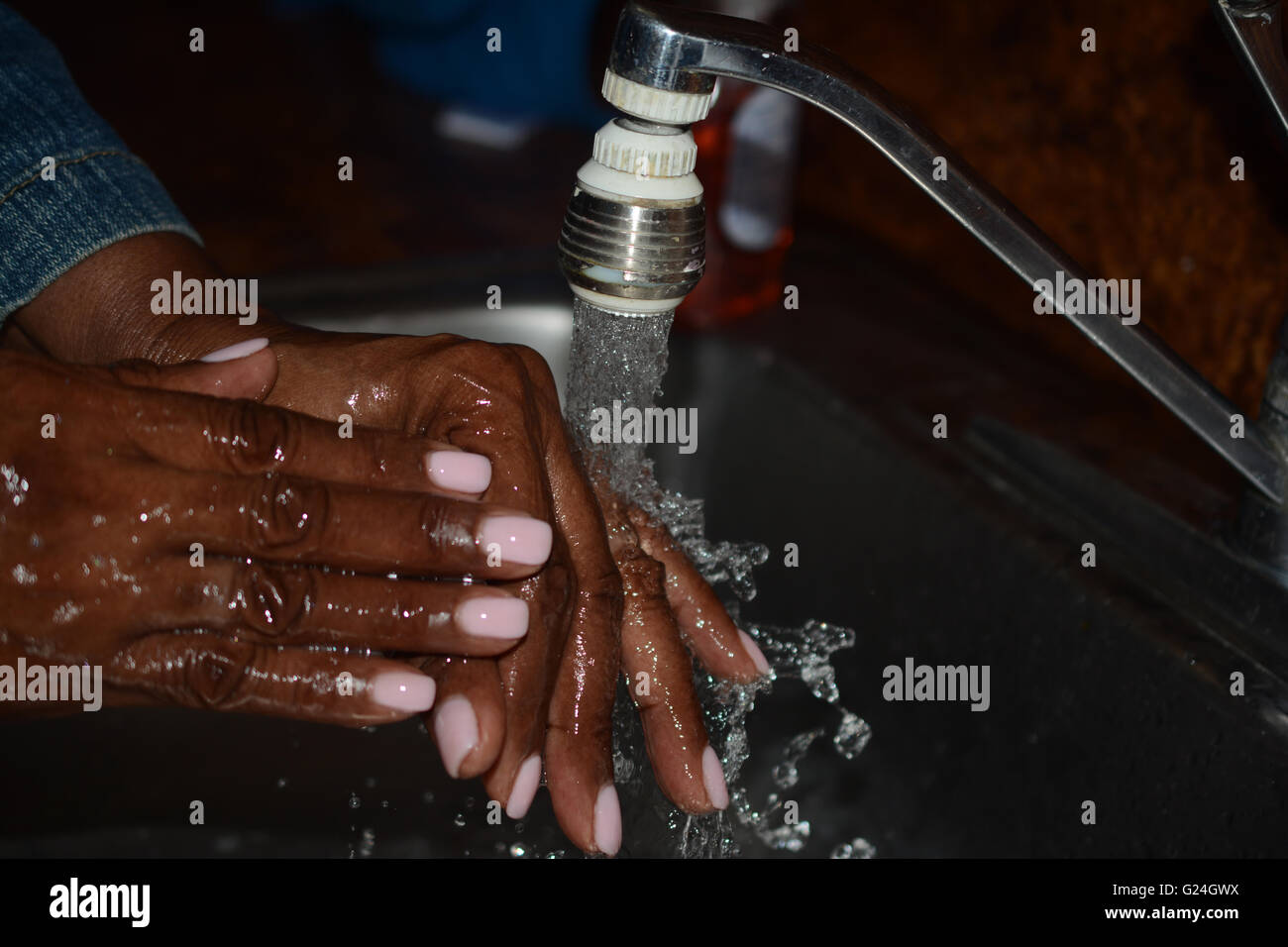 Mani pulite Foto Stock