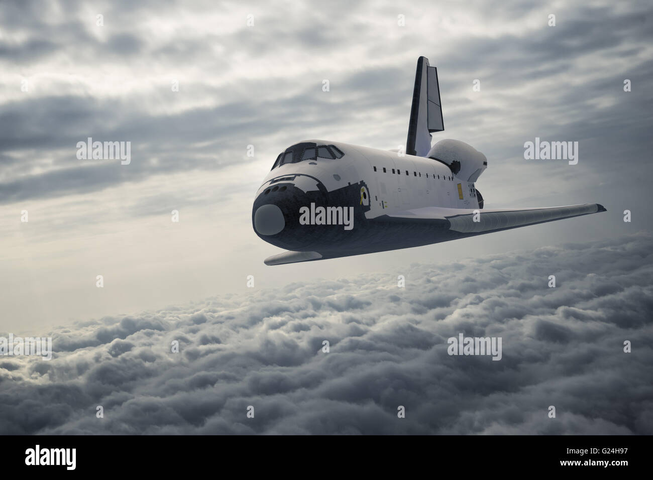 Space Shuttle Landing Foto Stock