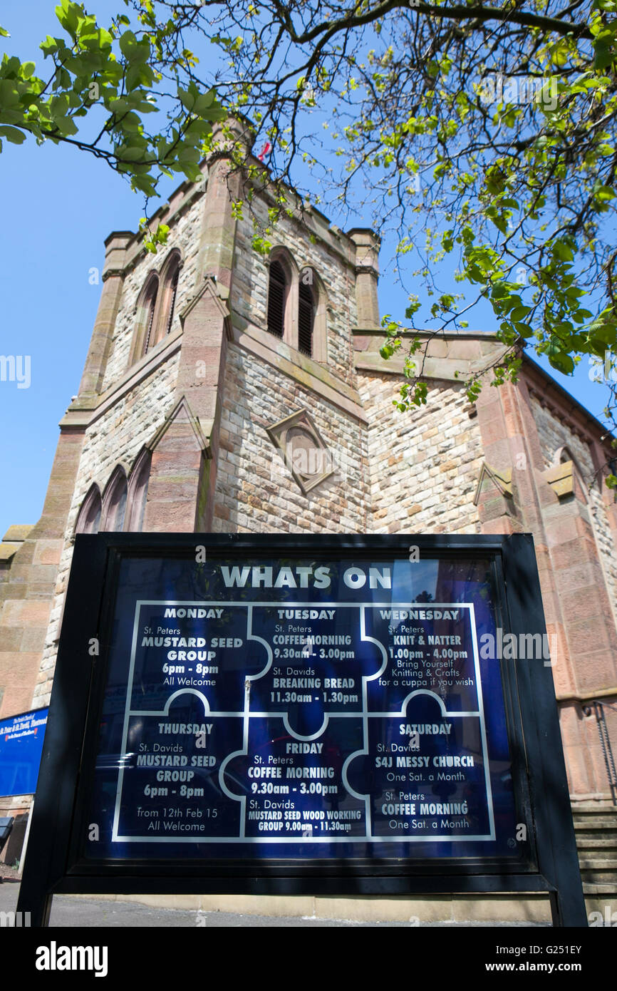 Whtas nella chiesa di St Peter, Fleetwood, Jackfield, Flyde Costa, Lancashire, Regno Unito Foto Stock