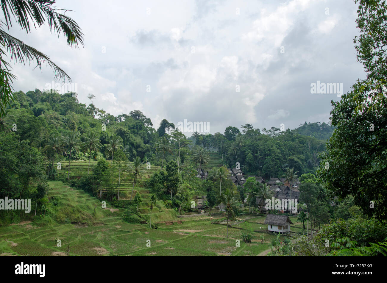 Sundanese villaggio tradizionale Foto Stock