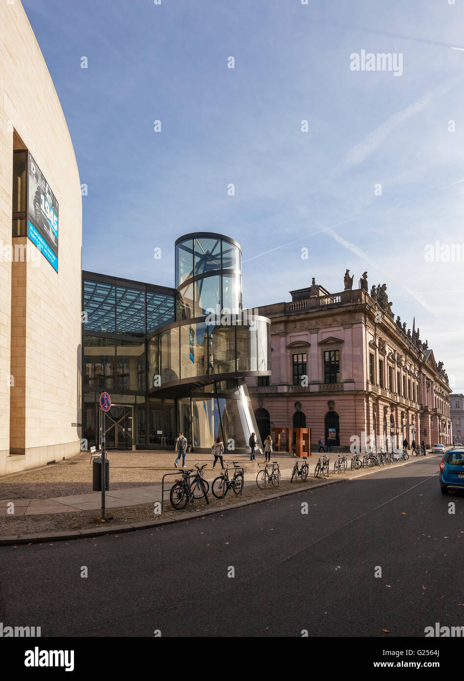 Nuovo edificio del DHM Deutsches Historisches Museum, Museo Storico Tedesco, architetto Ieoh Ming Pei, Unter den Linden, Berl Foto Stock