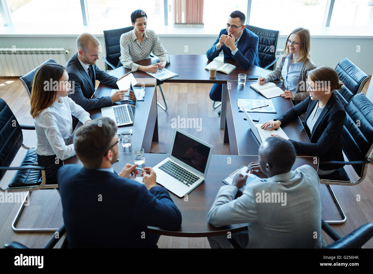 Lavorando al seminario Foto Stock