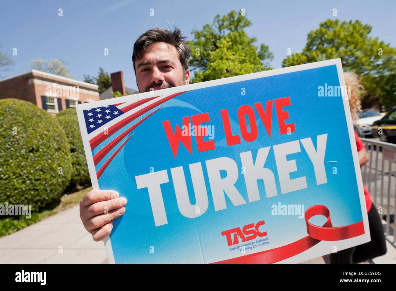 Turkish-Americans partecipare a "La pace e la solidarietà a piedi' - Washington DC, Stati Uniti d'America Foto Stock