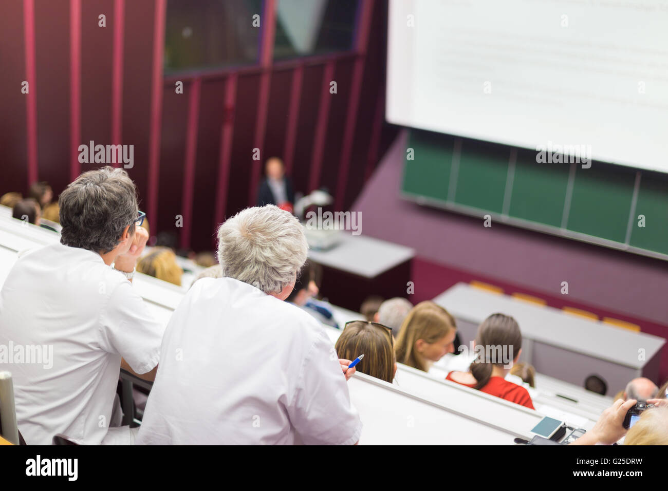 Lezione all università. Foto Stock