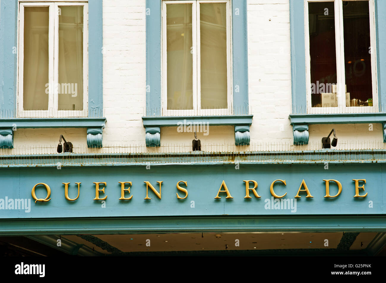 Queens Arcade, Leeds Foto Stock