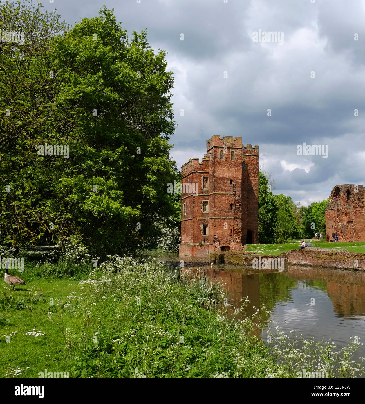 Kirby Muxloe rovine del castello, Leicestershire, England, Regno Unito Foto Stock