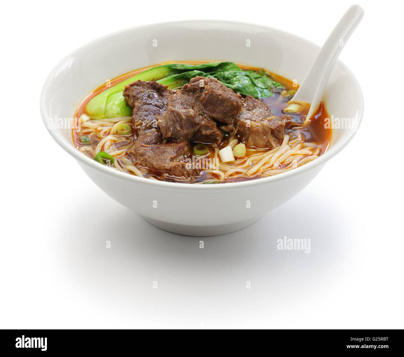 Carni bovine la zuppa di noodle cinesi cucina taiwanese Foto Stock