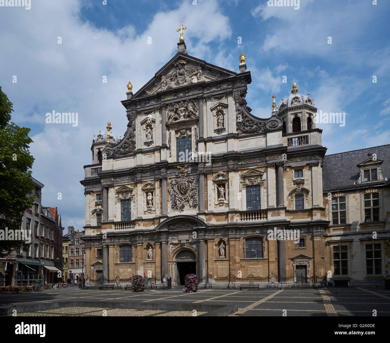 Anversa la chiesa di San Carlo Borromeo Foto Stock