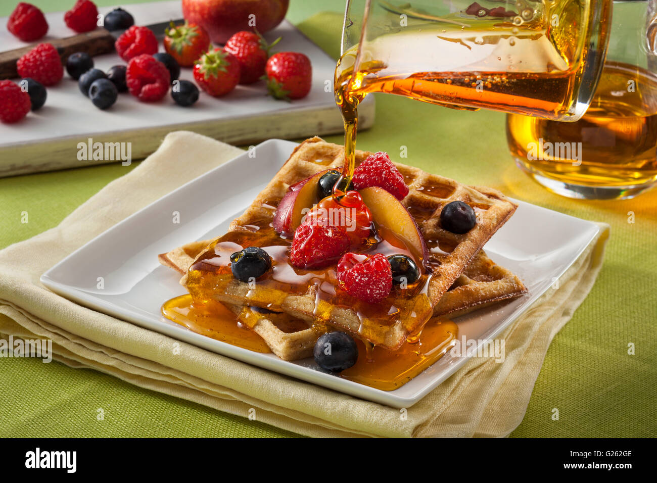 Frumento waffles gratis Foto Stock