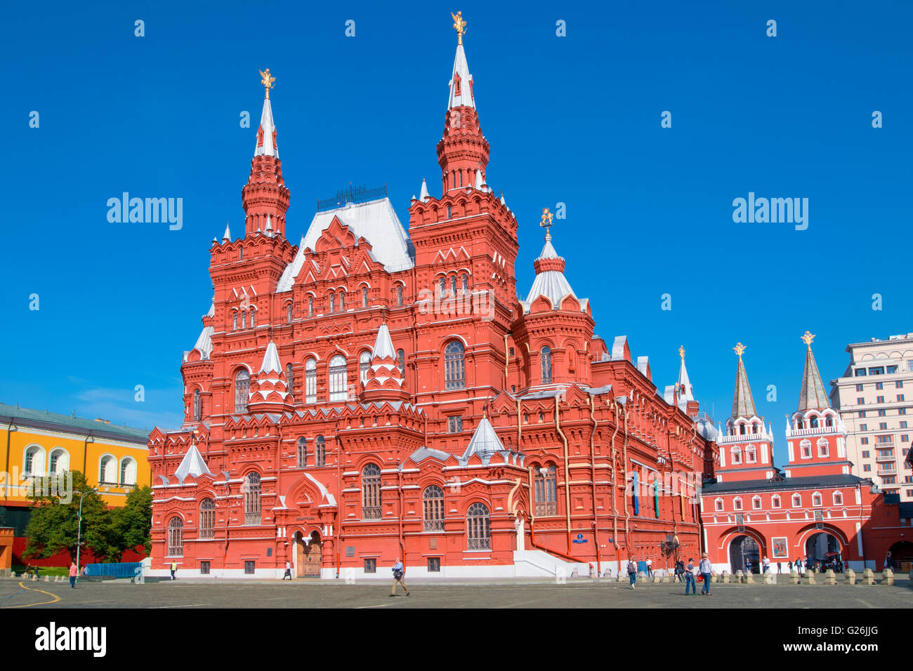 Il museo storico statale della Russia sulla Piazza Rossa Foto Stock