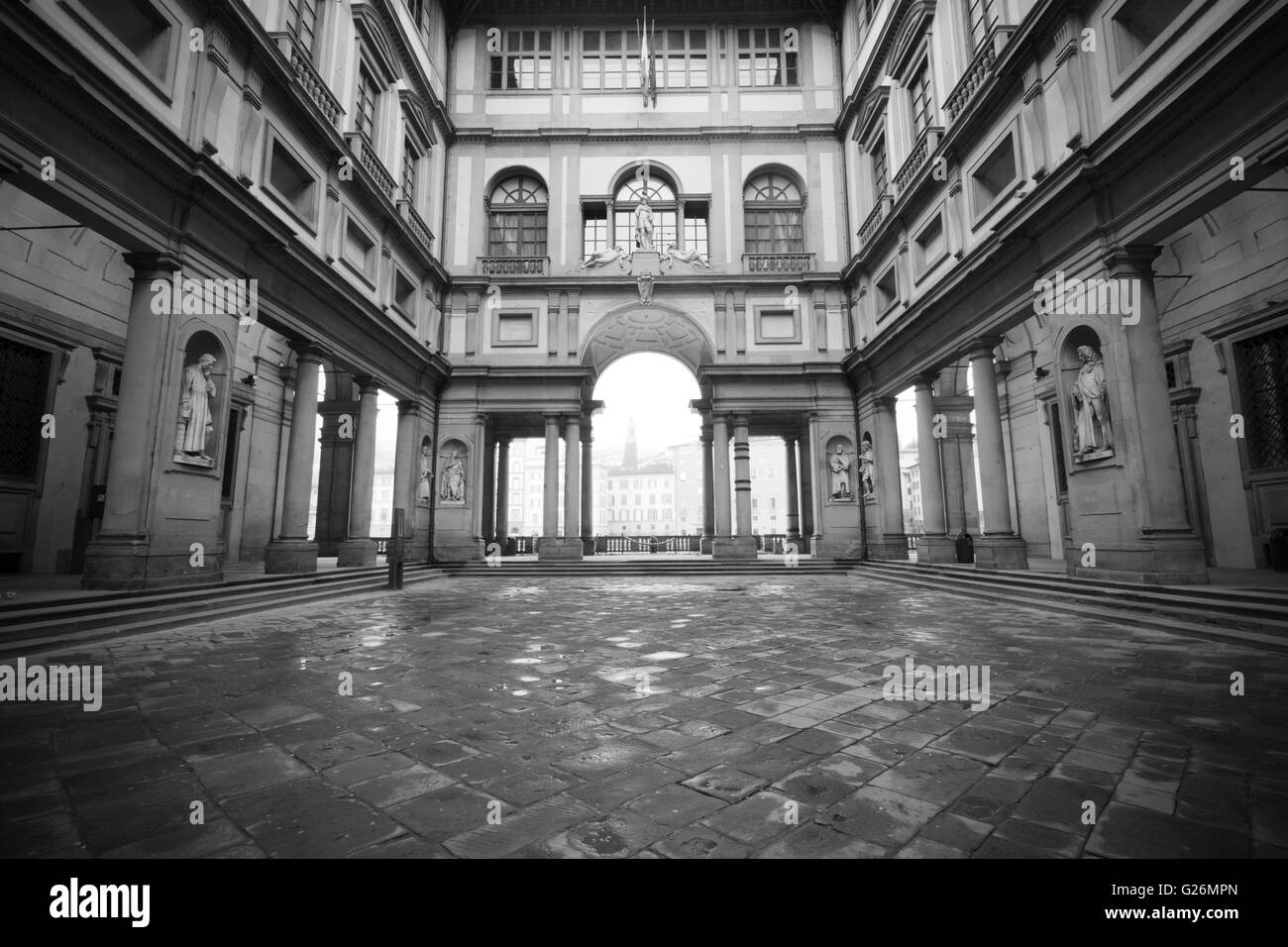 Galleria degli Uffizi a Firenze, Toscana, Italia Foto Stock