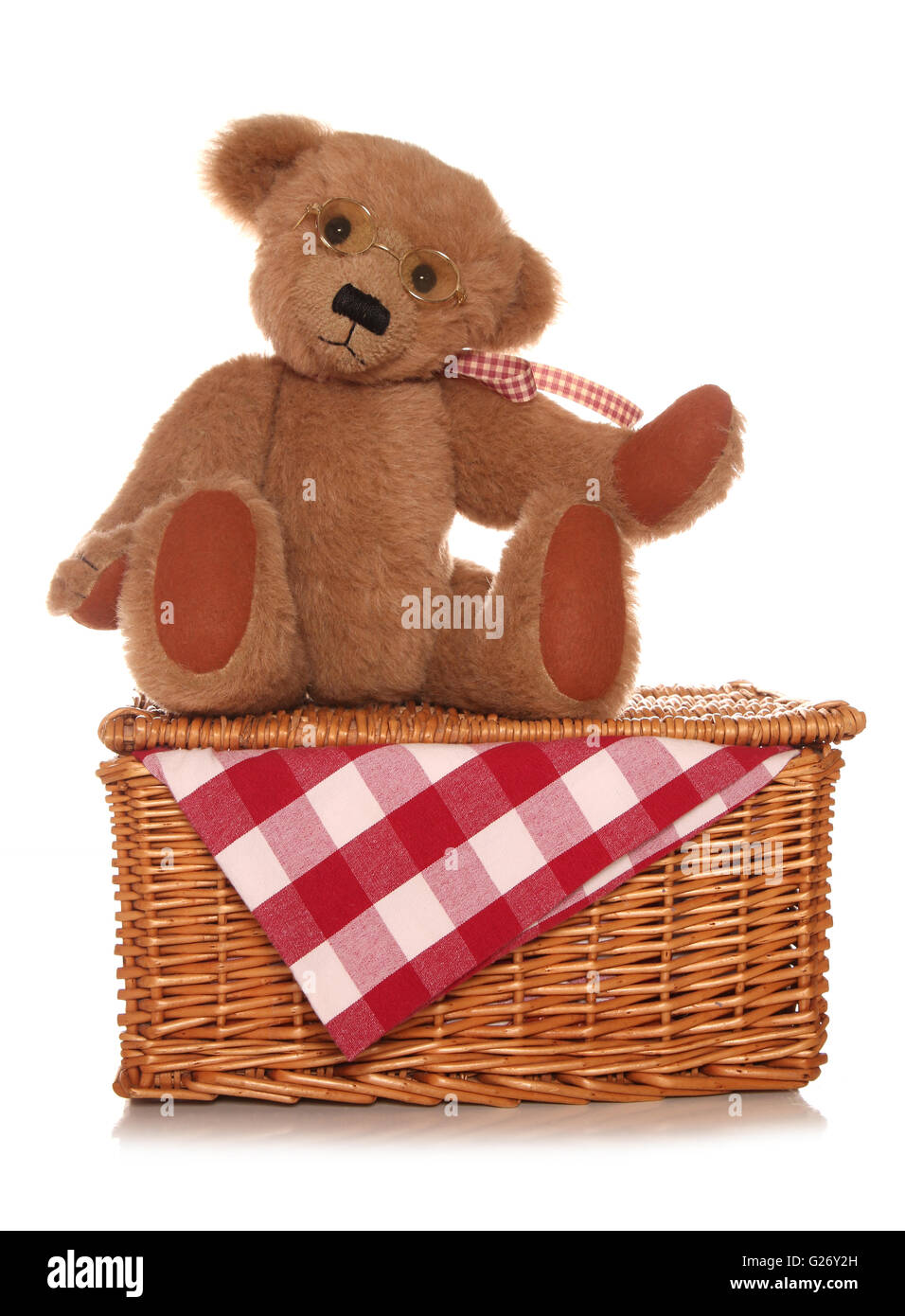 Teddy bear picnic di esclusione di studio Foto Stock