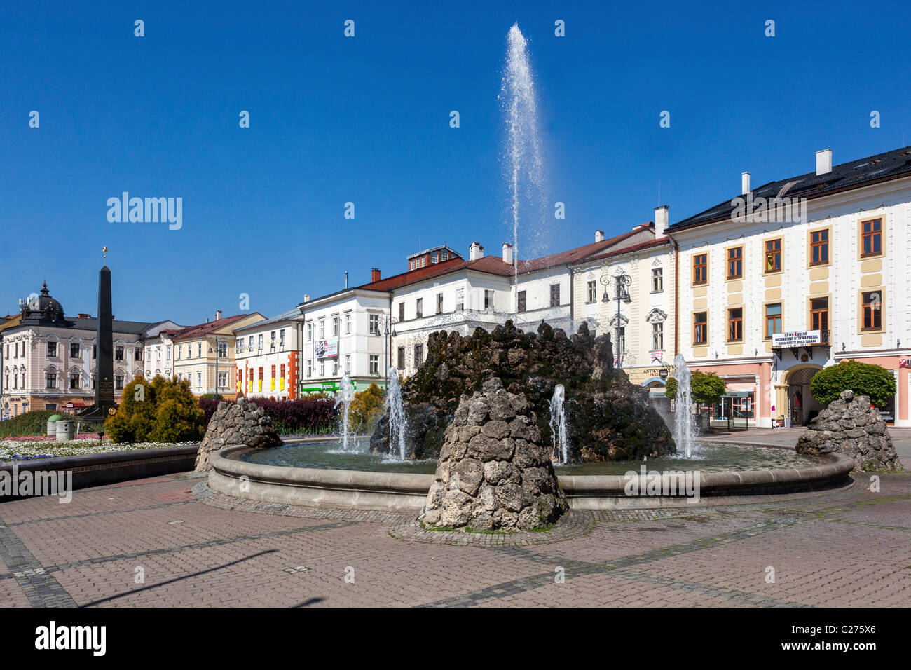 Piazza principale di Banska Bystrica, Slovacchia, Europa Foto Stock